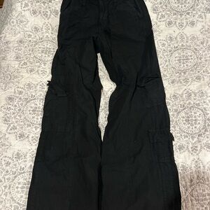Wo Black Cargo Pants